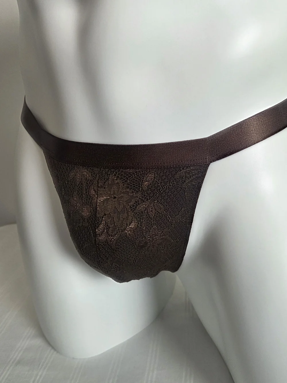 Cosabella Brown Lace Men's Thong